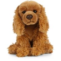 Pluche bruine Cocker Spaniel honden knuffel 20 cm speelgoed    - - thumbnail