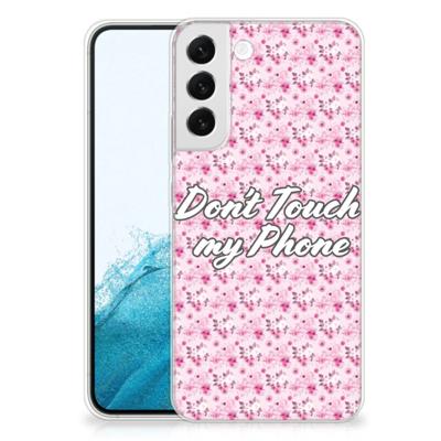 Samsung Galaxy S22 Plus Silicone-hoesje Flowers Pink DTMP Samsung Galaxy S22 Plus Silicone-hoesje Flowers Pink DTMP