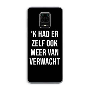 Meer verwacht - Zwart: Xiaomi Redmi Note 9 Pro Transparant Hoesje