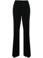 Moschino pantalon évasé à taille haute - Noir