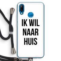 Ik wil naar huis: Huawei P20 Lite Transparant Hoesje met koord