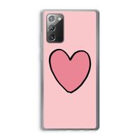 Hartje: Samsung Galaxy Note 20 / Note 20 5G Transparant Hoesje