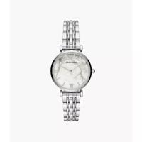 Emporio Armani quartz wit marmeren wijzerplaat dameshorloge AR11170