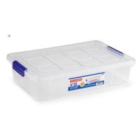 PlasticForte Opbergbox met deksel - 5L - organizer - 26 x 40 x 8,5 cm - thumbnail