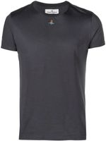 Vivienne Westwood Orb logo-embroidered cotton T-shirt - Gris