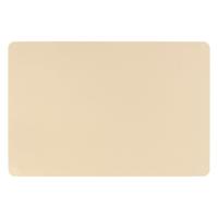 Secret de Gourmet tafel placemat PU-leer/leer look - beige - 45 x 30 cm - Tafel onderleggers