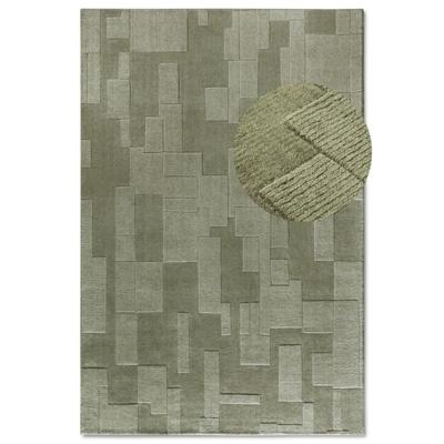 Wollen Vloerkleed Wilhelmine - Groen maat: 250x80cm - materiaal: Wol - Dekbed-Discounter.nl