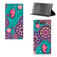 Sony Xperia XZ1 Bookcase Cirkels en Vlinders - thumbnail