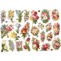 Creativ Company Vintage plaatjes, lentebloemen, vel 16,5x23,5 cm, 2 vel/ 1 doos