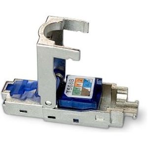 RJ45-Connector | Male | CAT6 / CAT6a | Recht | Verguld | 2 Stuks | Metaal | Metaal | Doos