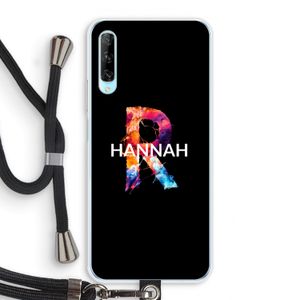 Abstract Spectrum: Huawei P Smart Pro Transparant Hoesje met koord