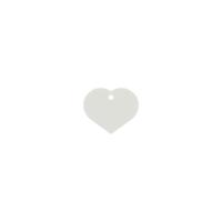 Naamplaatje voor halsband Imarc Heart Wit Naamplaatje voor halsband Imarc Heart Wit