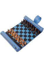 Smythson rouleau d'échecs en cuir - Bleu