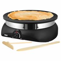 Unold 48155 crepe maker 1 crêpe(s) 1250 W Zwart, Roestvrijstaal