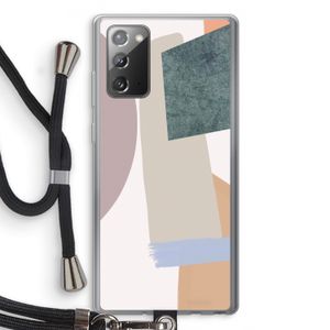 Lindo: Samsung Galaxy Note 20 / Note 20 5G Transparant Hoesje met koord