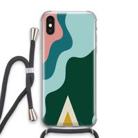 Noor B: iPhone XS Transparant Hoesje met koord