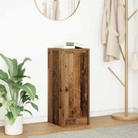 Dressoir 29,5x34x76 cm bewerkt hout oud houtkleurig Dressoir 29,5x34x76 cm bewerkt hout oud houtkleurig