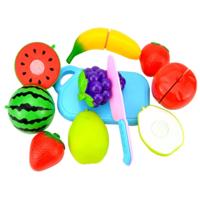 Doen alsof spelen plastic voedsel speelgoed snijden fruit groente voor kinderen willekeurige kleur en stijl 8 stuks/set