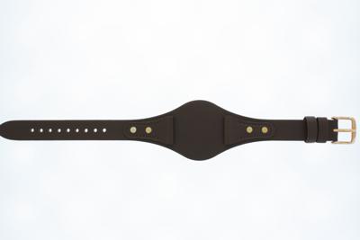 Horlogeband Fossil BQ3065 Onderliggend Leder Bruin 18mm