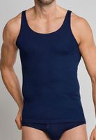 Schiesser hemden original fijnrib blauw 2-pack