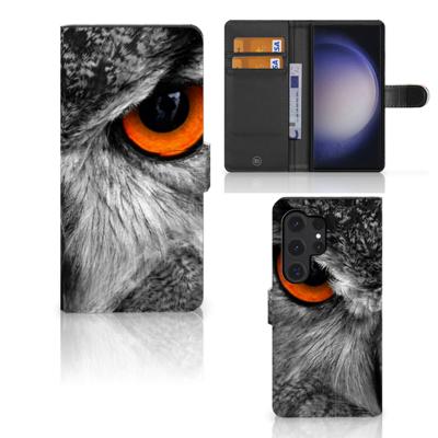 Samsung Galaxy S24 Ultra | Telefoonhoesje | Met pasjeshouder | Uil Samsung Galaxy S24 Ultra | Telefoonhoesje | Met pasjeshouder | Uil
