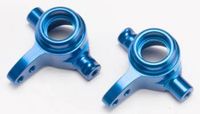 Steering blocks, aluminum, left & right (blue-anodized)