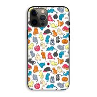 Kleurrijke katten: iPhone 12 Pro Max Biologisch afbreekbaar hoesje