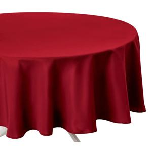 Atmosphera Tafelkleed rond - rood - Dia 180 cm - Eettafel tafellakens - polyester