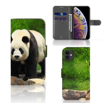 Apple iPhone 11 | Telefoonhoesje | Met pasjeshouder | Panda