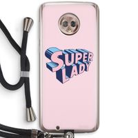 Superlady: Motorola Moto G6 Transparant Hoesje met koord