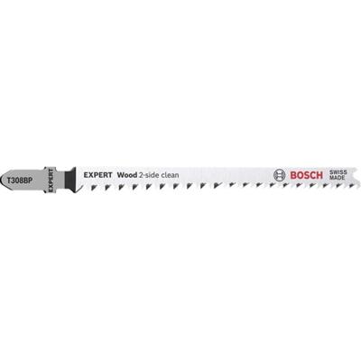 Bosch decoupeerzaagbladen [3x] - T308 BP - Expert &apos;Hardwood 2-SIDE Clean&apos;