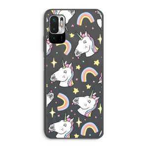 Rainbow Unicorn: Xiaomi Redmi Note 10 5G Transparant Hoesje