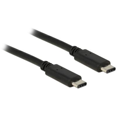 Delock USB-C-kabel USB 2.0 USB-C stekker, USB-C stekker 0.50 m Zwart 83672