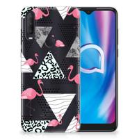 Alcatel 1S (2020) | TPU Hoesje | Flamingo Triangle