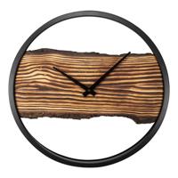 NeXtime NE-3263BR Forest Large Wandklok 45 cm Hout/Zwart