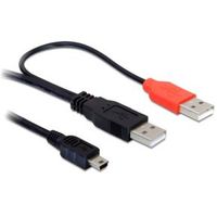 Haiqoe USB Data/Power Kabel USB Mini - 2x USB A Male - thumbnail