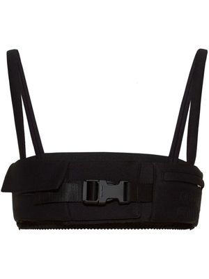 Miu Miu bralette Radzimir à détail de boucle - Noir