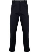 Moncler logo-patch tapered-leg trousers - Bleu