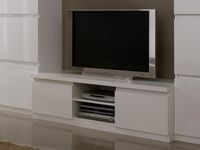 Tv-meubel ROMEO 2 deuren hoogglans wit - thumbnail