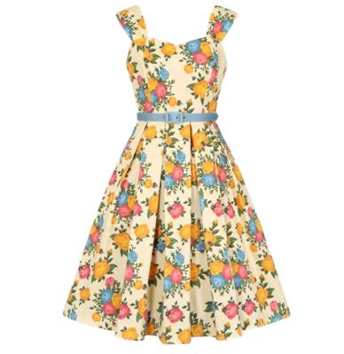 Collectif Jill Rose Garden Swing Dress Multi-M