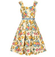 Collectif Jill Rose Garden Swing Dress Multi-S