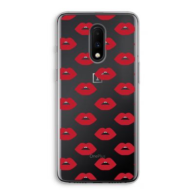 Lips: OnePlus 7 Transparant Hoesje