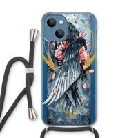Golden Raven: iPhone 13 Transparant Hoesje met koord