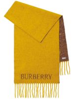 Burberry écharpe en maille intarsia à logo EKD - Jaune