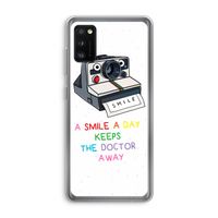 Smile: Samsung Galaxy A41 Transparant Hoesje