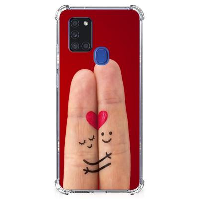 Samsung Galaxy A21s Anti Shock Bumper Case Liefde - Origineel Romantisch Cadeau Samsung Galaxy A21s Anti Shock Bumper Case Liefde - Origineel Romantisch Cadeau