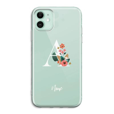 Pink Bouquet: iPhone 11 Transparant Hoesje