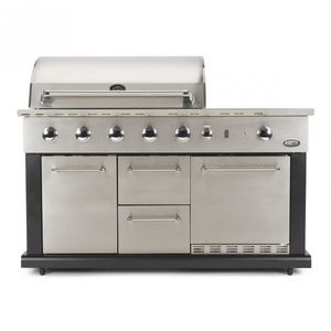 Boretti Luciano 24500 W Grill Kookunit Zwart, Roestvrijstaal