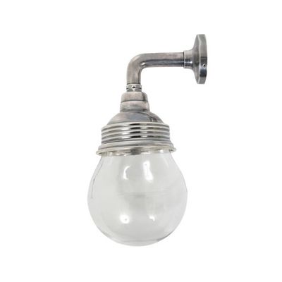 Messing Wandlamp Vasco Antiek Zilver