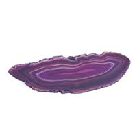 Schijf Paarse Agaat Ovaal Middel (6 - 8 cm)